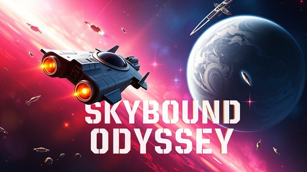 Epic Space Exploration Video Game Cover