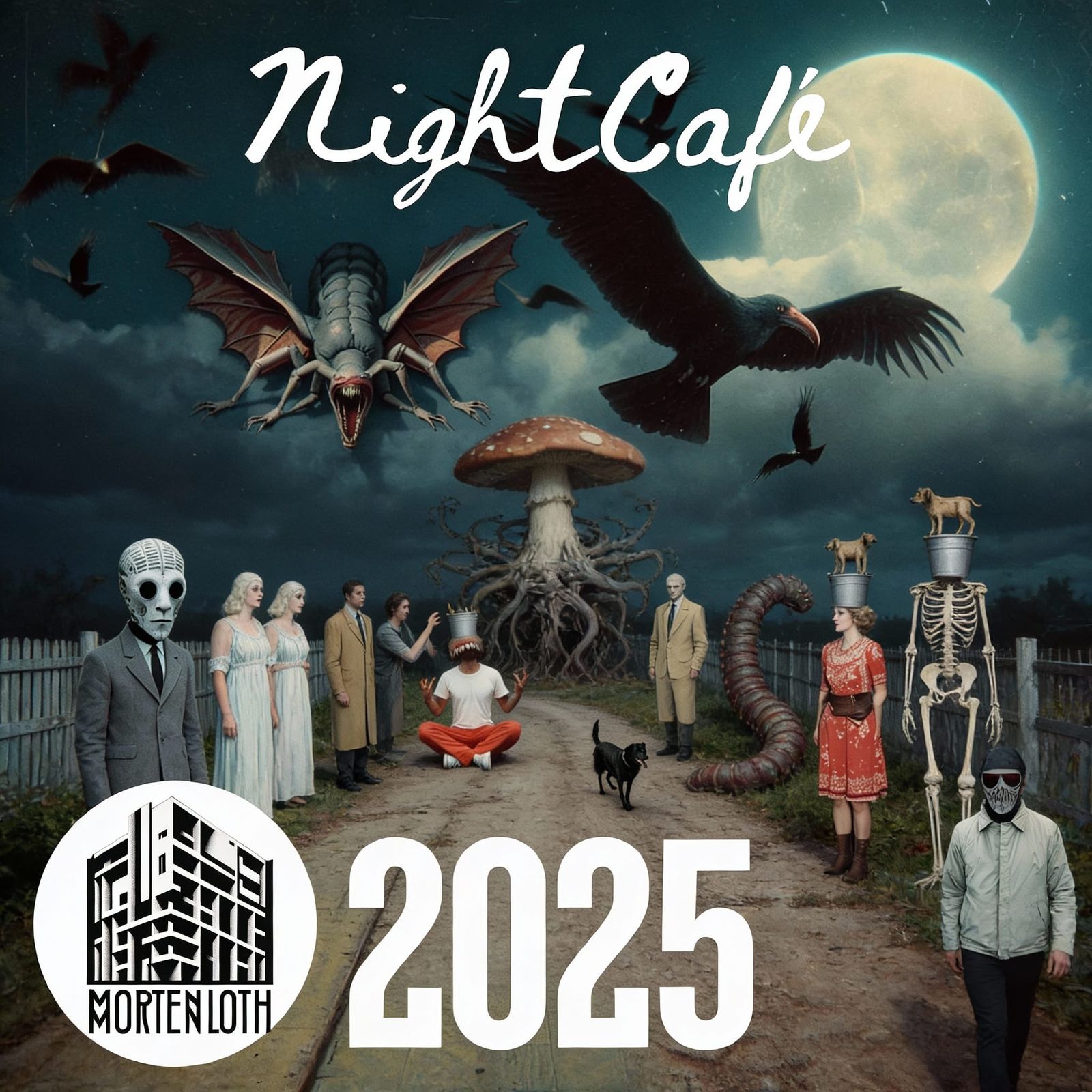 AI Art Collage Celebrating 2025 Creations