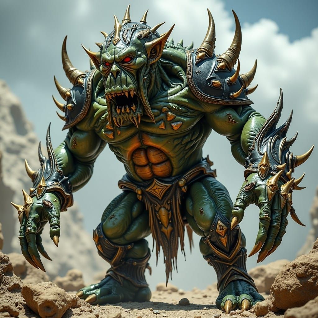 Gigantor: A Towering Ogre in Grotesque Style