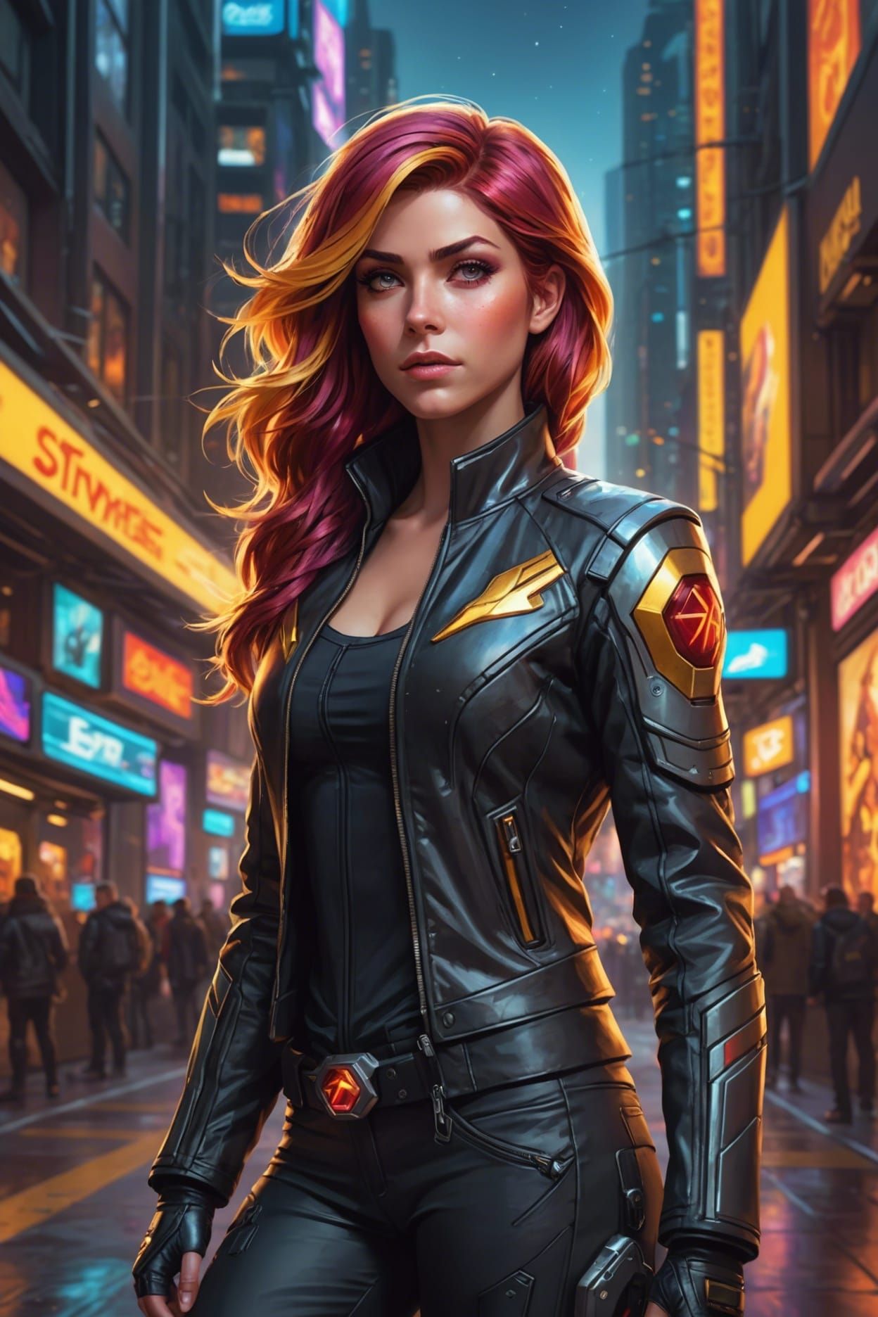 Sunset Shimmer as Cyberpunk Space Mercenary