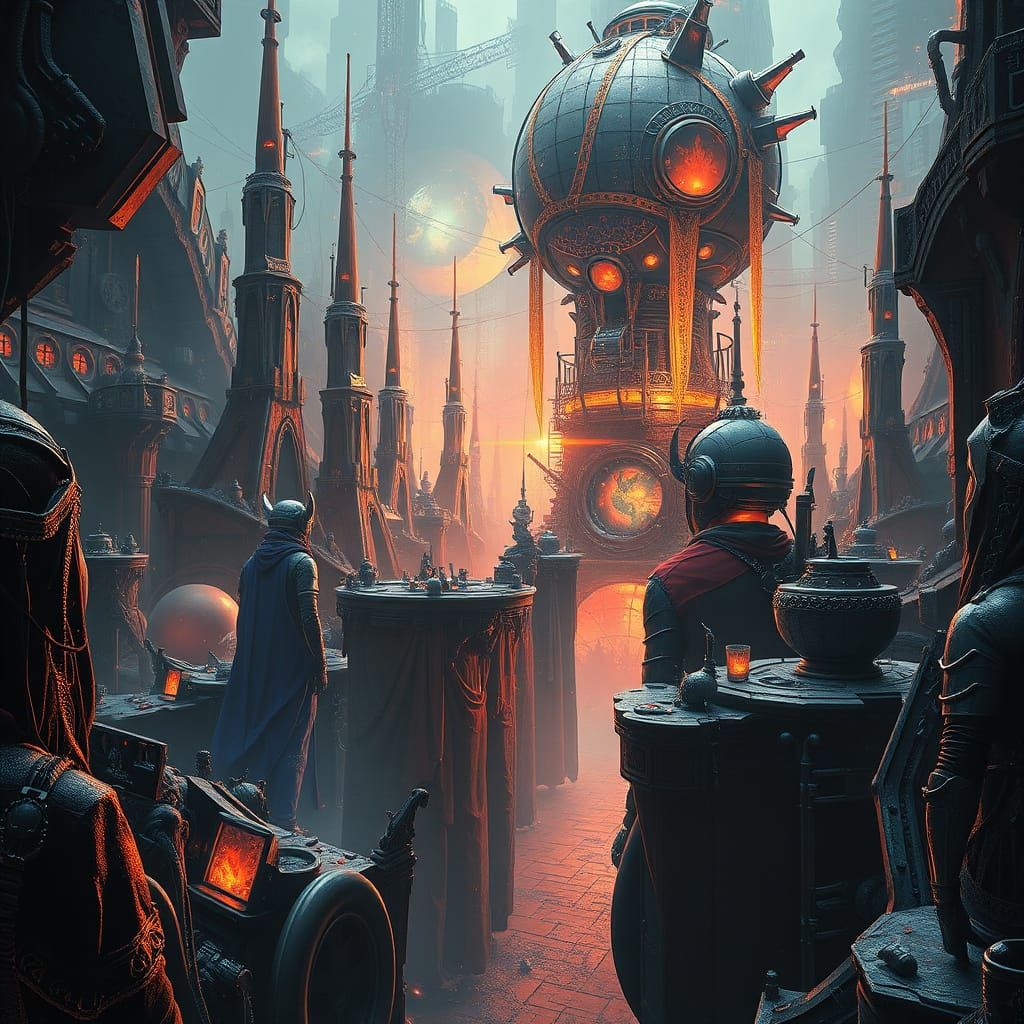 Epic Abstract Future Memories Digital Matte Painting