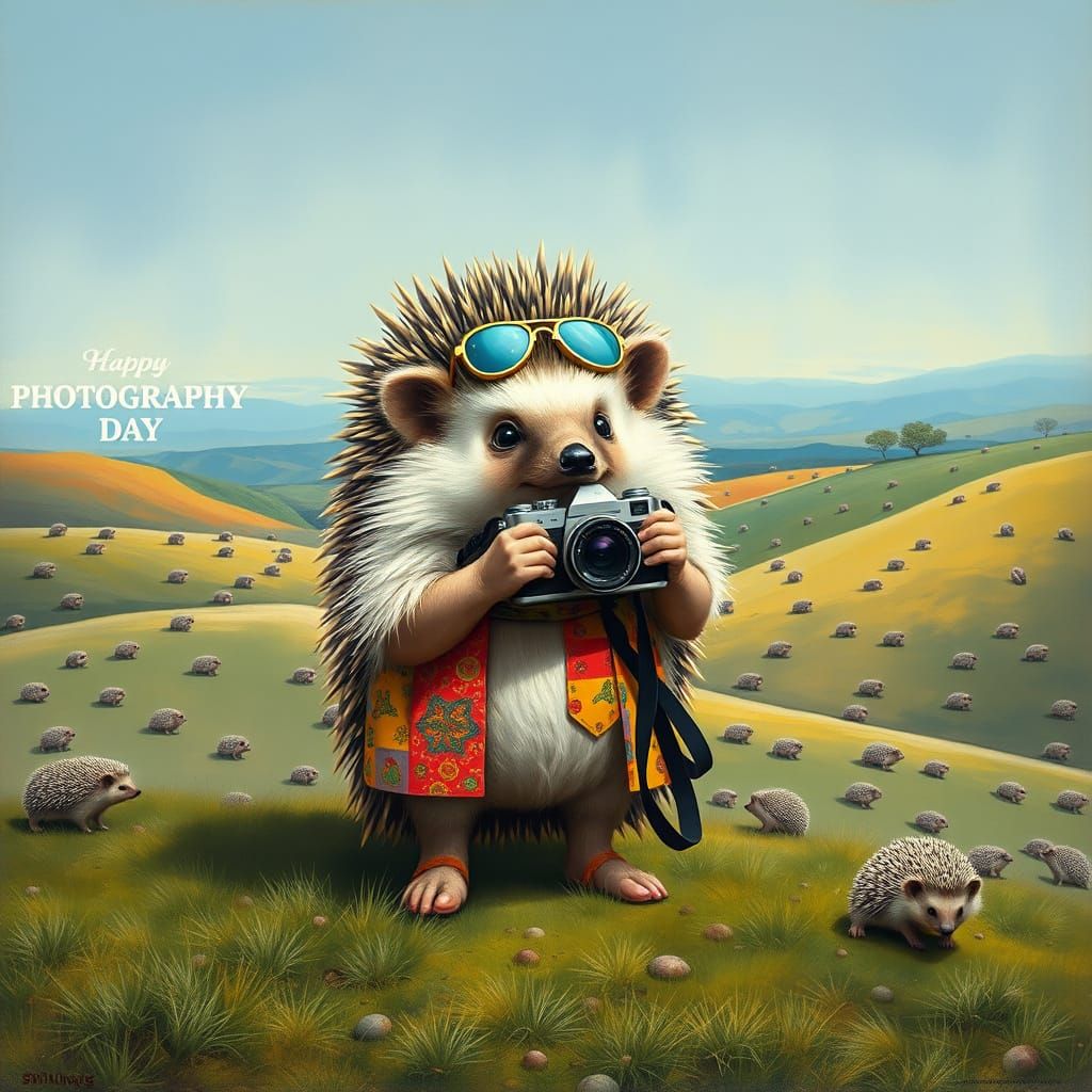 Hedgehog Photographer Celebrates World Photography Day