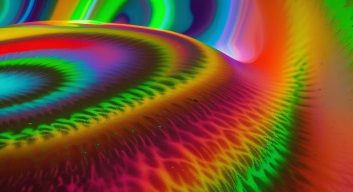 Hippies Dancing Around Psychedelic Lava Lamp