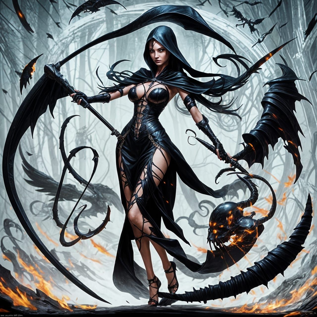 Grim Reaper Woman's Dance of Freedom