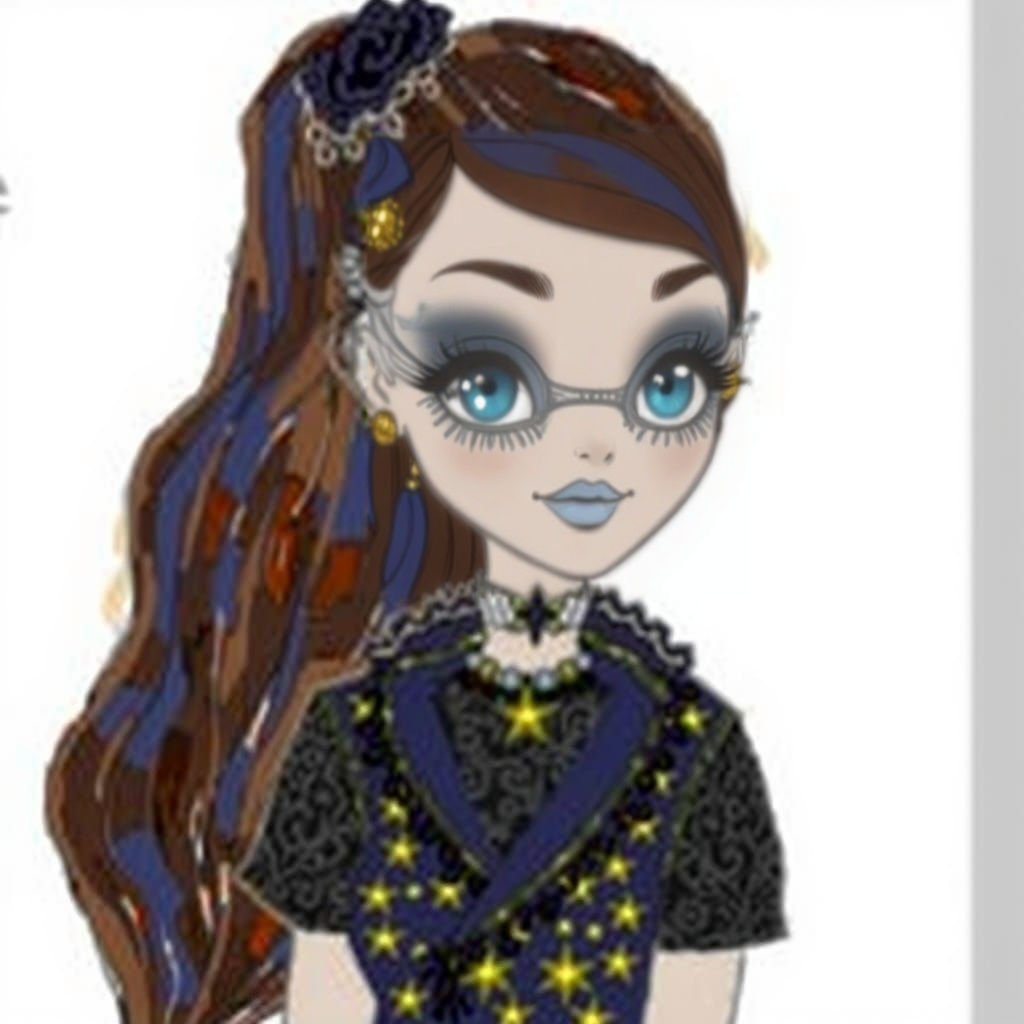 Mystical Princess in Everafter High Style with Blue Outfit a...