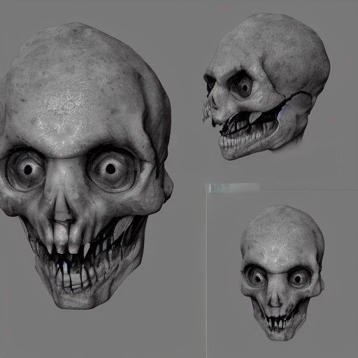 Spooky 3D Render with Deep Shadows