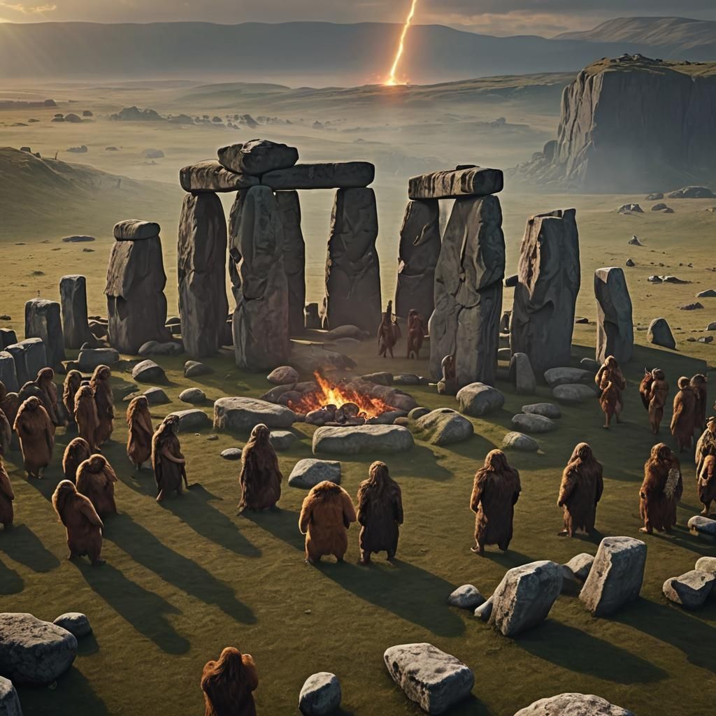 Stonehenge Eclipse: Prehistoric Sacrifice in Dramatic Lighti...