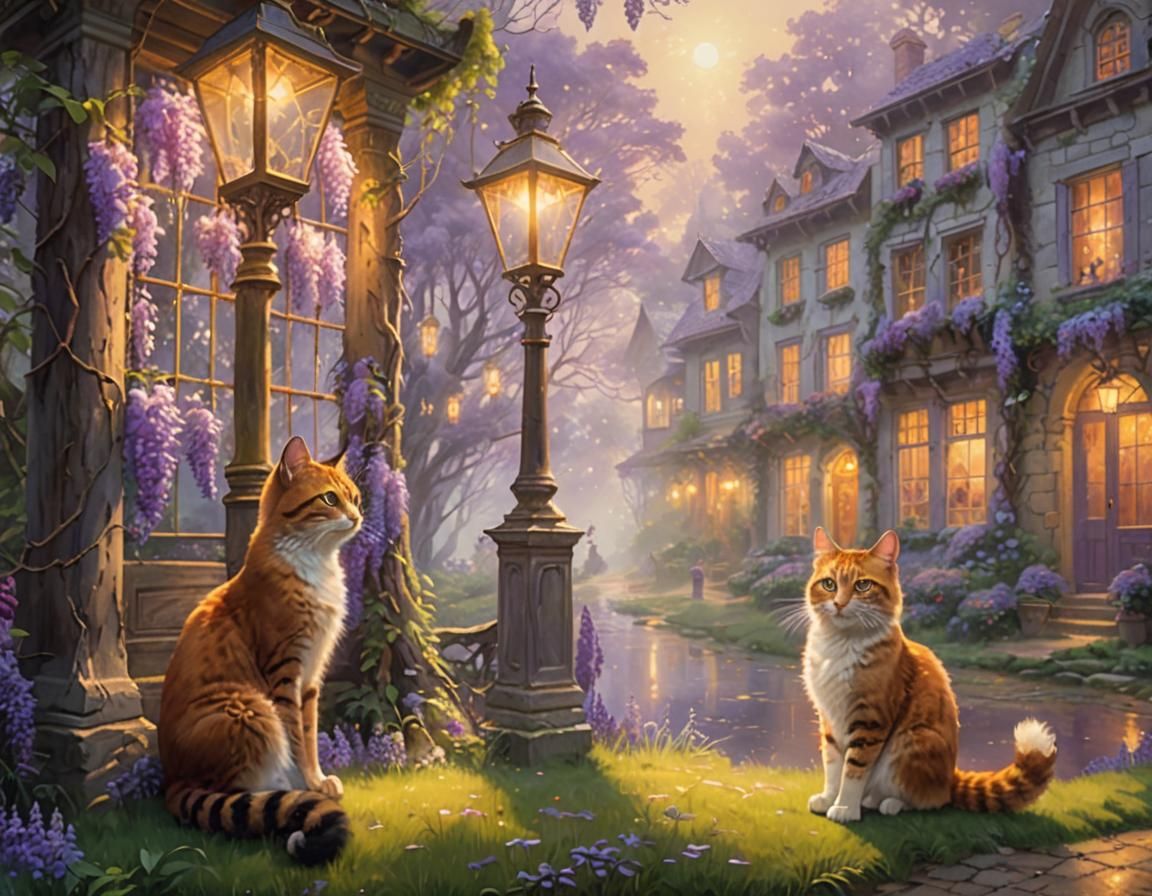 Ethereal Chat in Misty Forest Glade