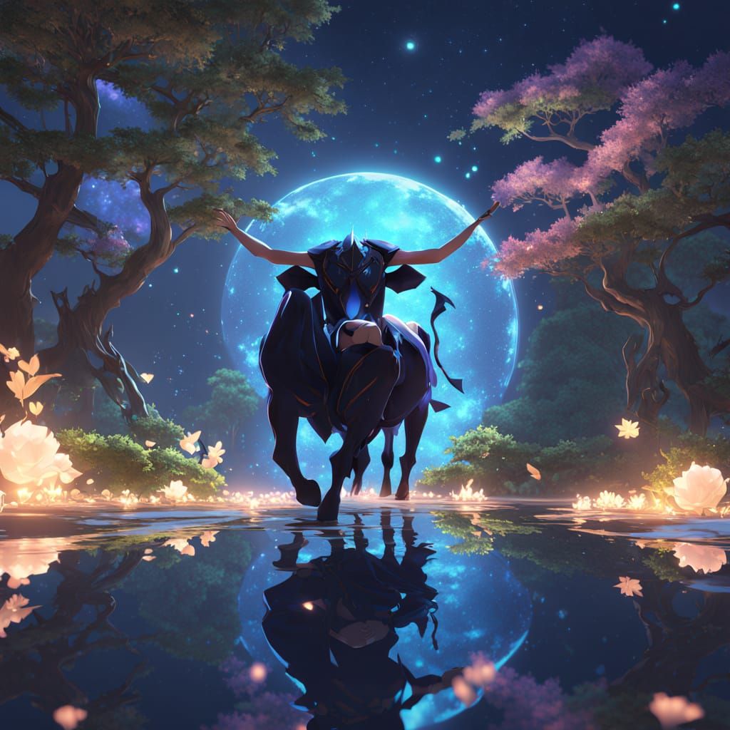 Anime-Inspired Cosmic Cow