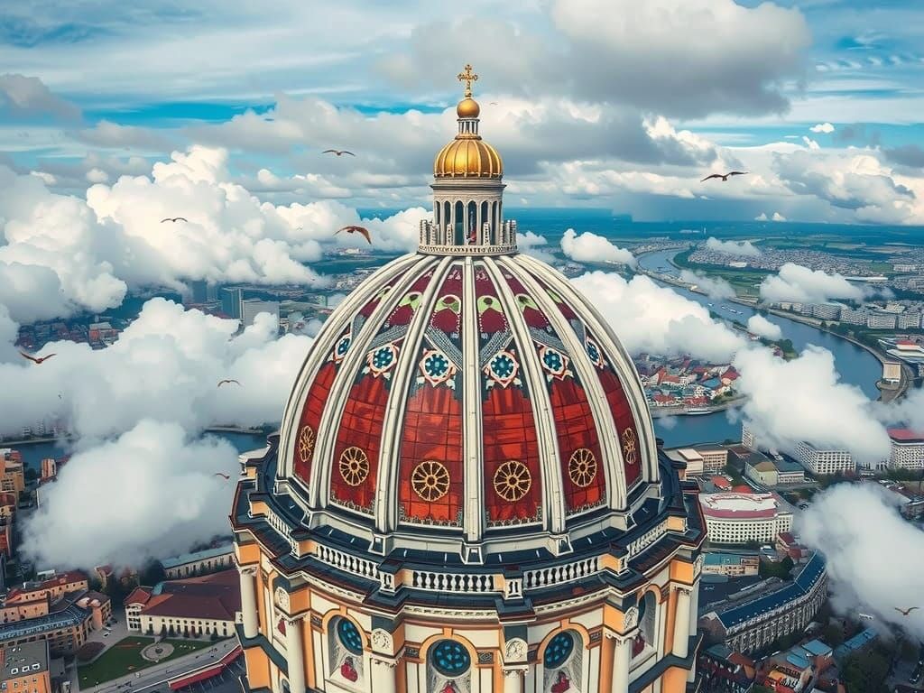 Approaching the cathedral 🐦