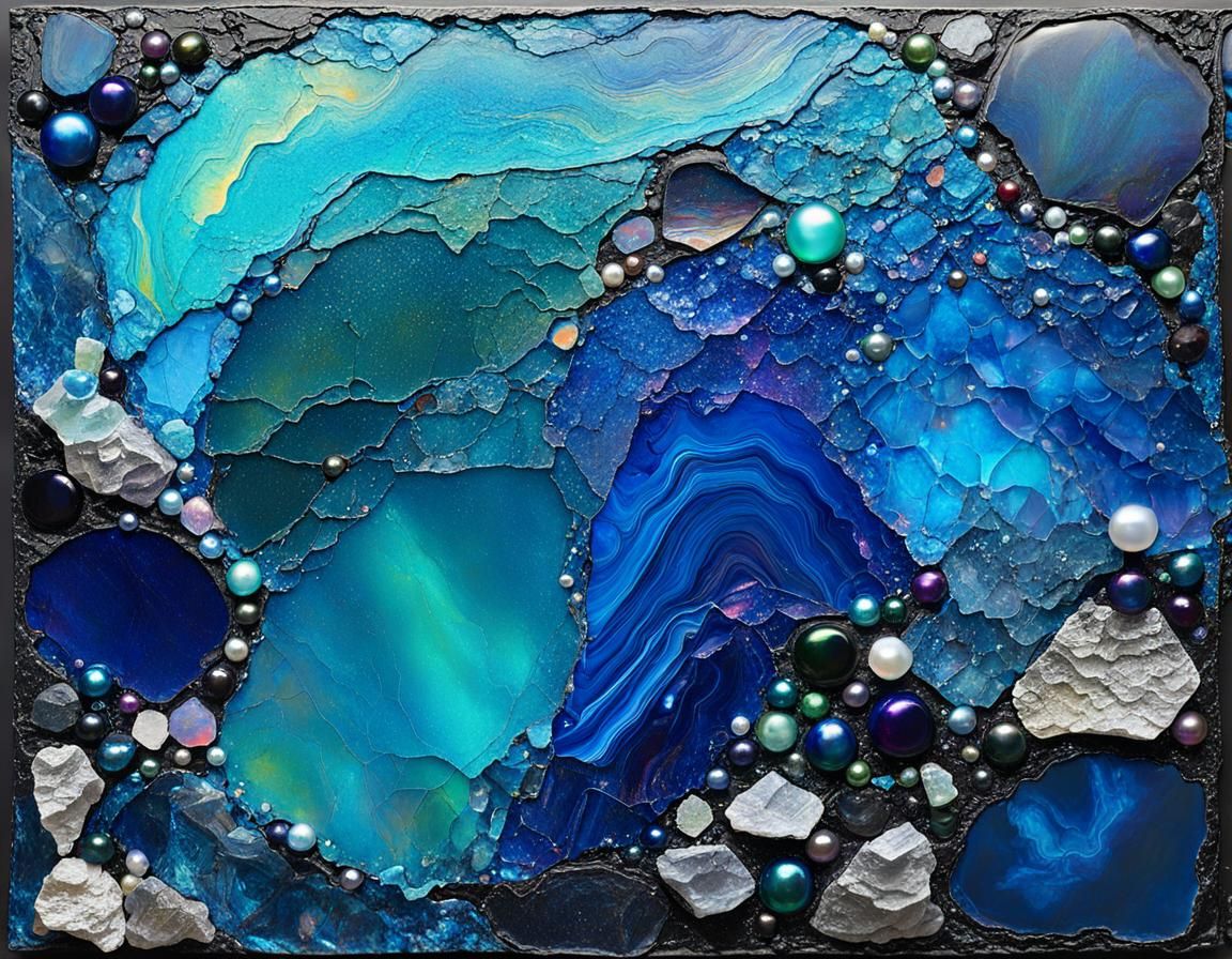 Iridescent Twilight Garden in Expressionist Style