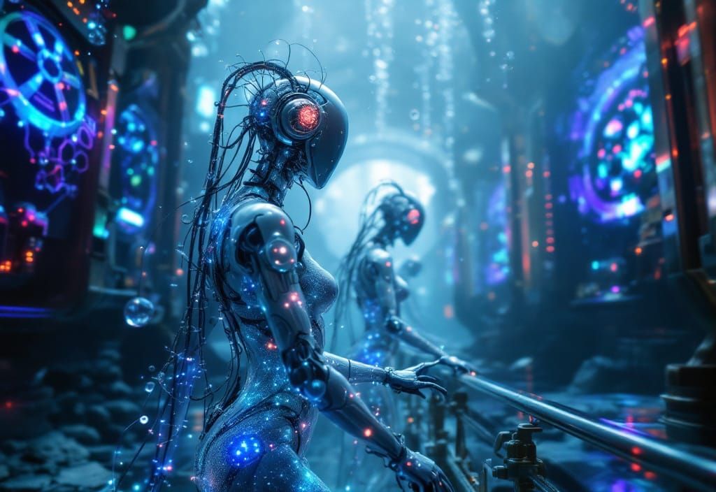 Woven Cyborgs in Steambamboopunk Submarine