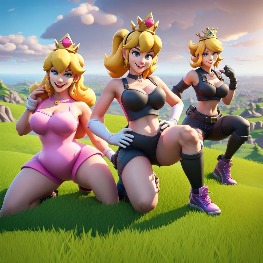 Princesses Ready to Fight, Fortnite Style