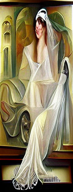 Elegant Art Deco Style Bridal Portrait