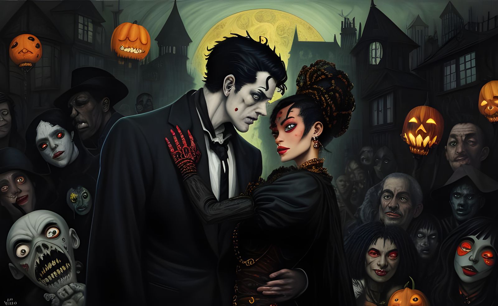 Halloween Vampires in Industrial Wonderland