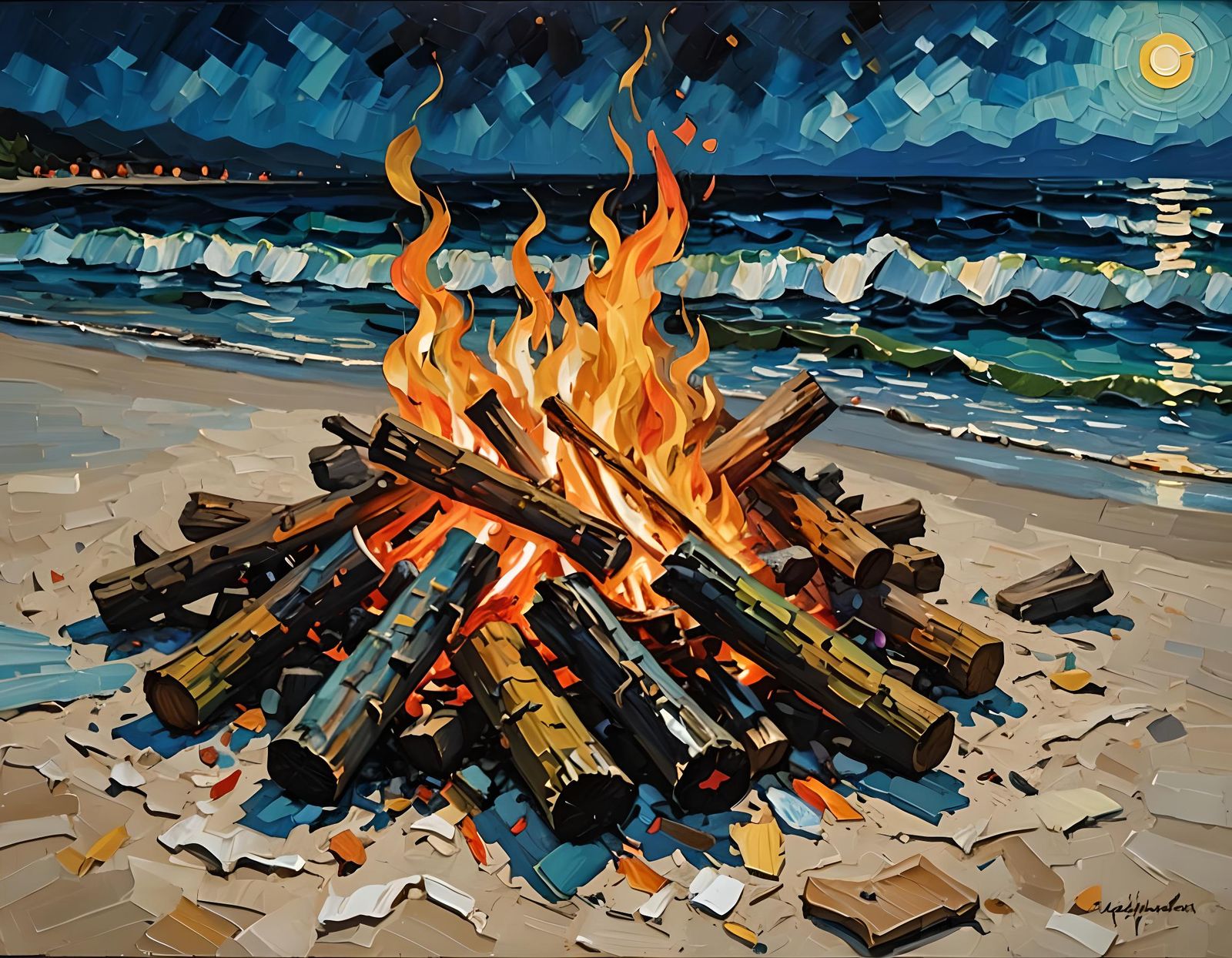 Bonfire on the Beach