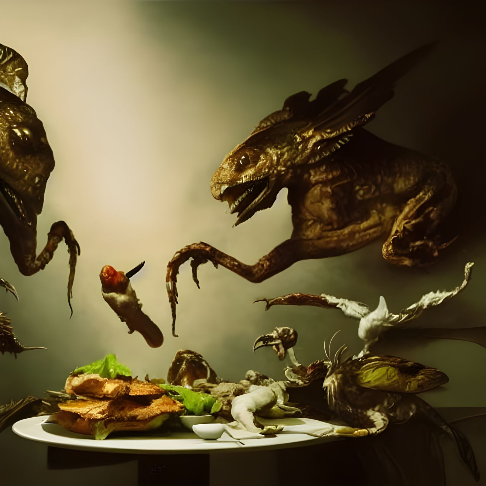 Ornate Waiter Dinner Menu in Classical Style