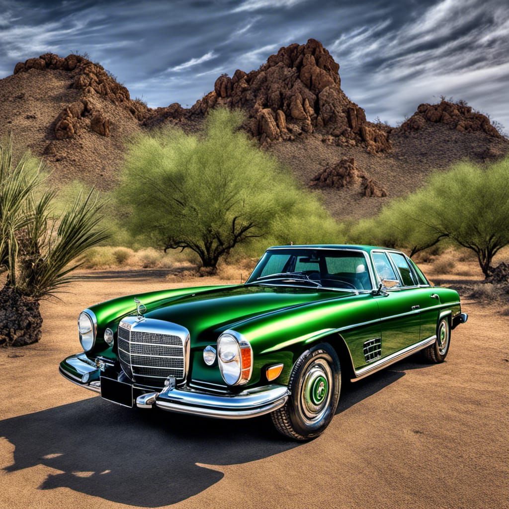 Mercedes Stutz Blackhawk in Sonora Desert