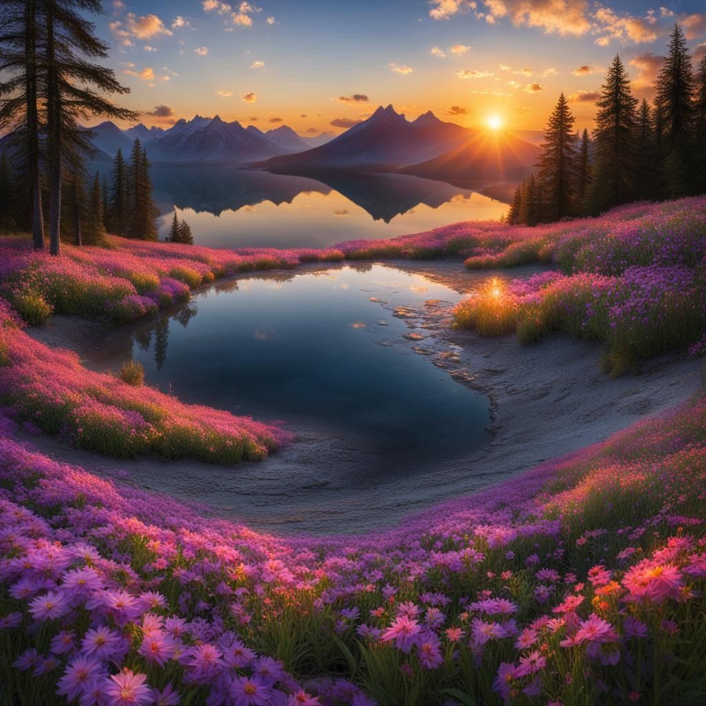 World's Natural Beauty: Sand, Mountains, and Sky