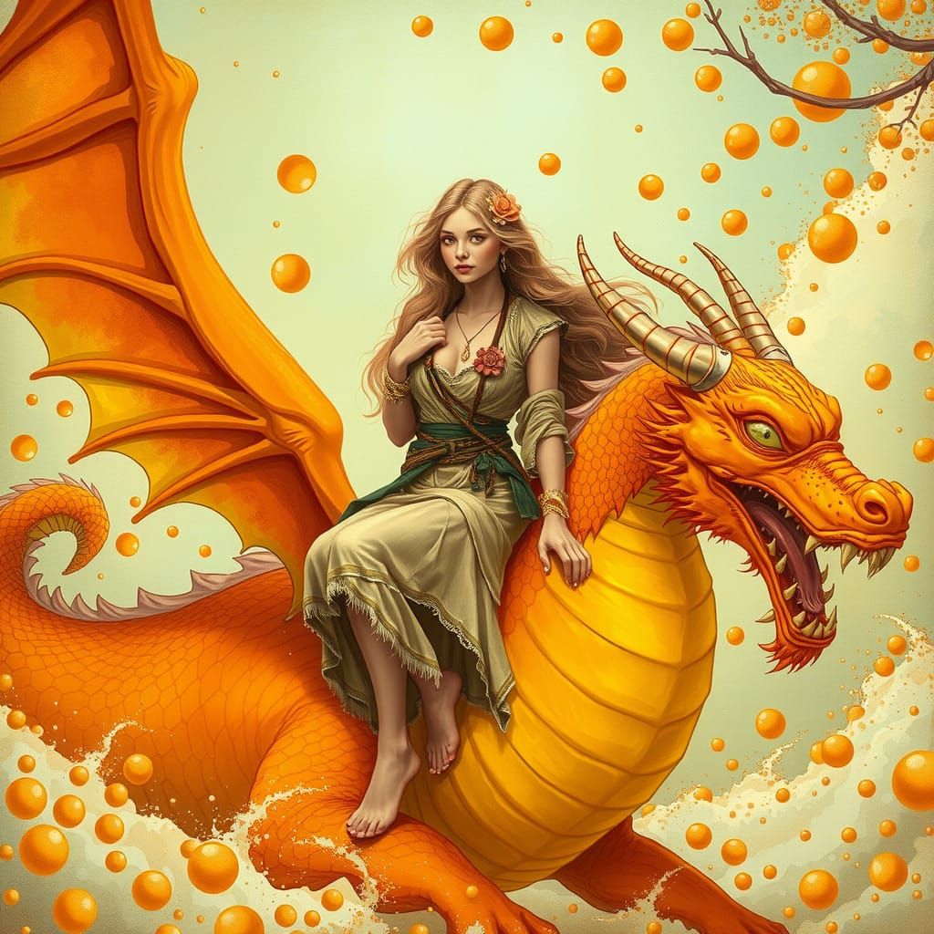 Gummy Dragon Rider in Dreamlike Soda Sea