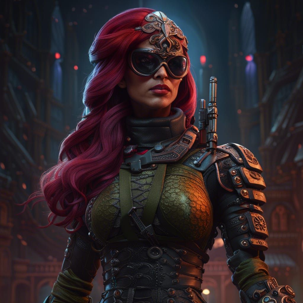 G.I. Joe Baroness: Detailed Matte Painting