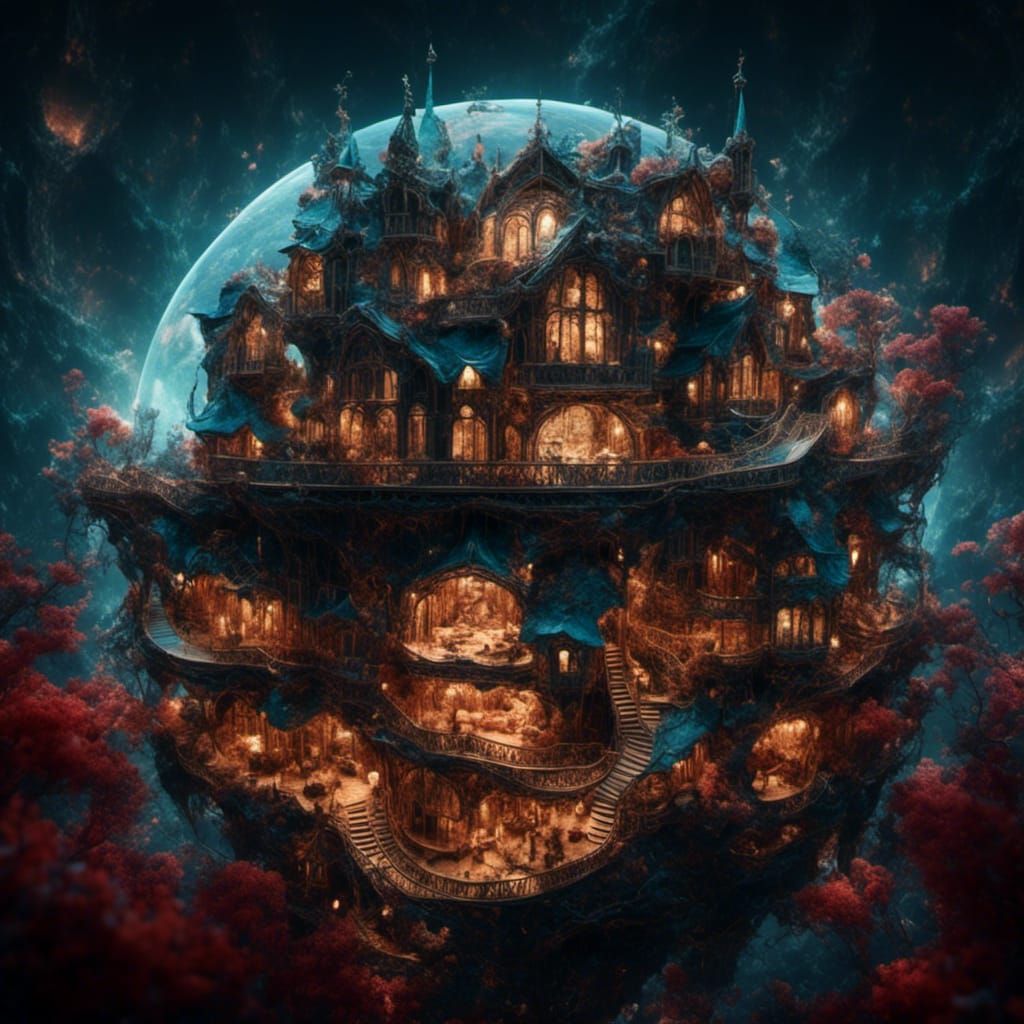 Surreal Hotel Room: A Midnight Vibrance Lora