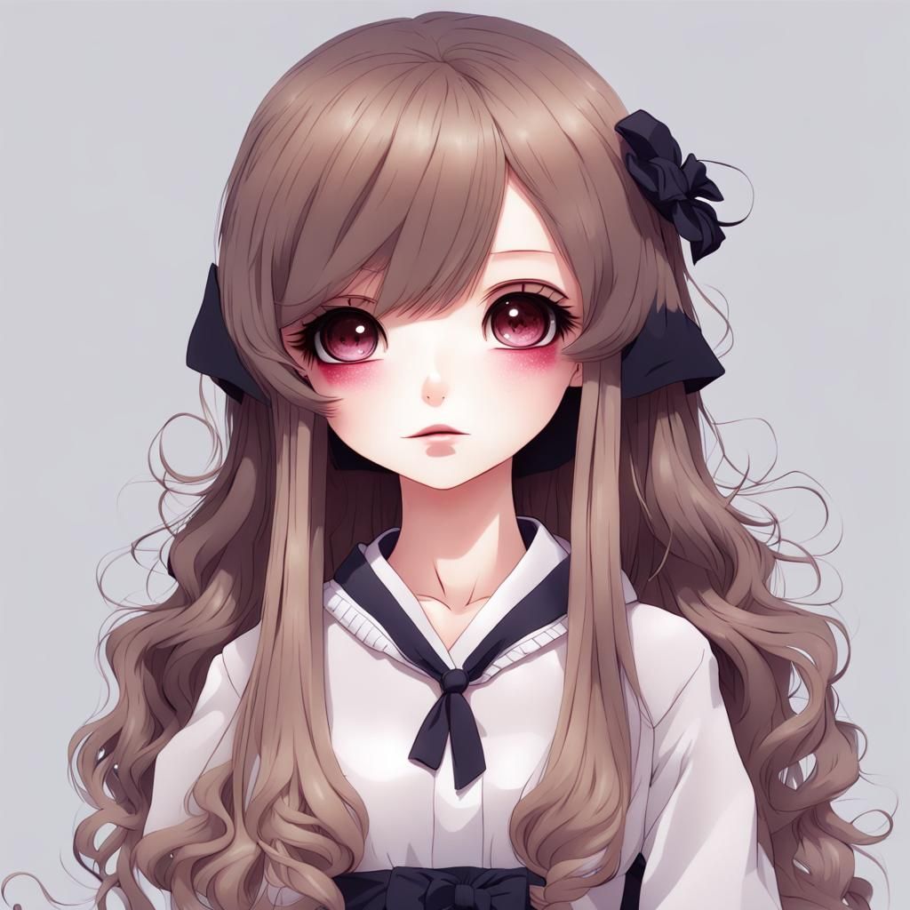 Anime Doll Digital Rendering