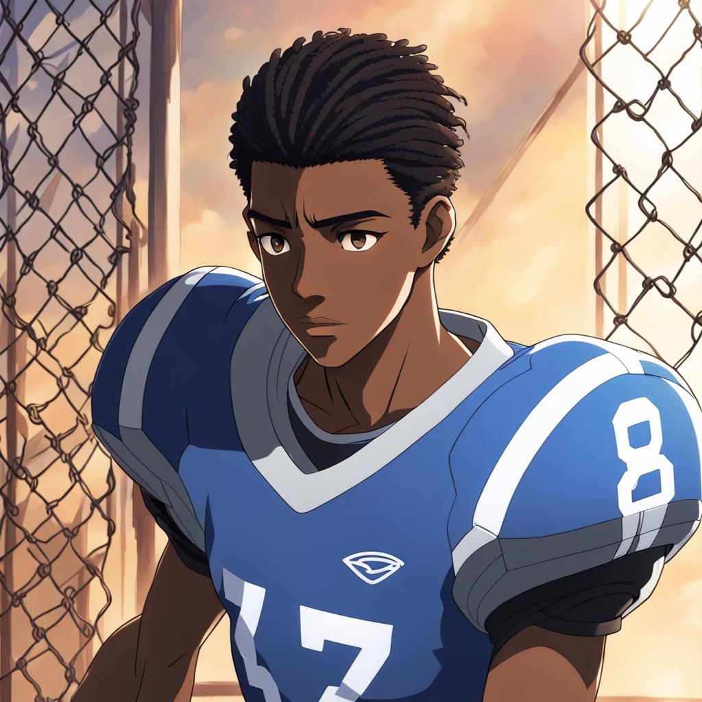 Anime Football Player in Studio Ghibli Style