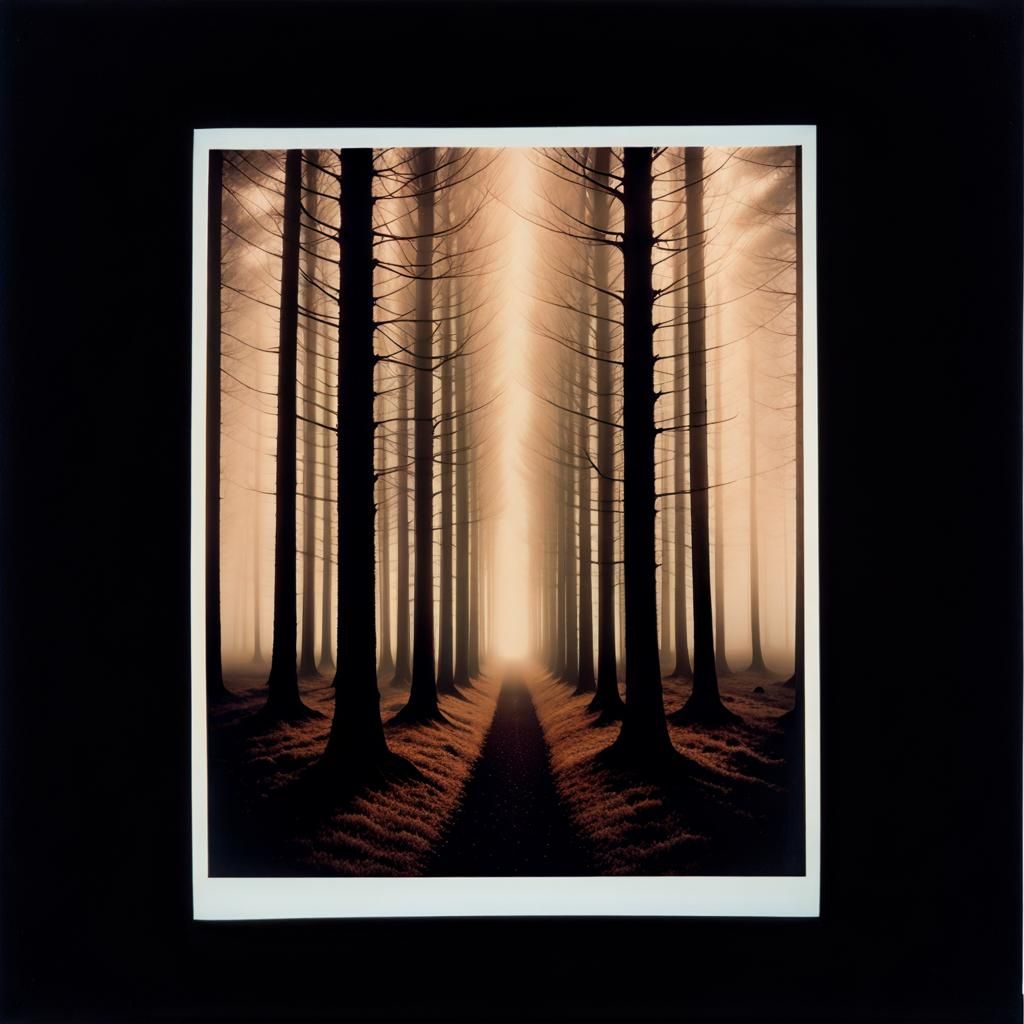 Surreal Forest Landscape in Warm Earth Tones