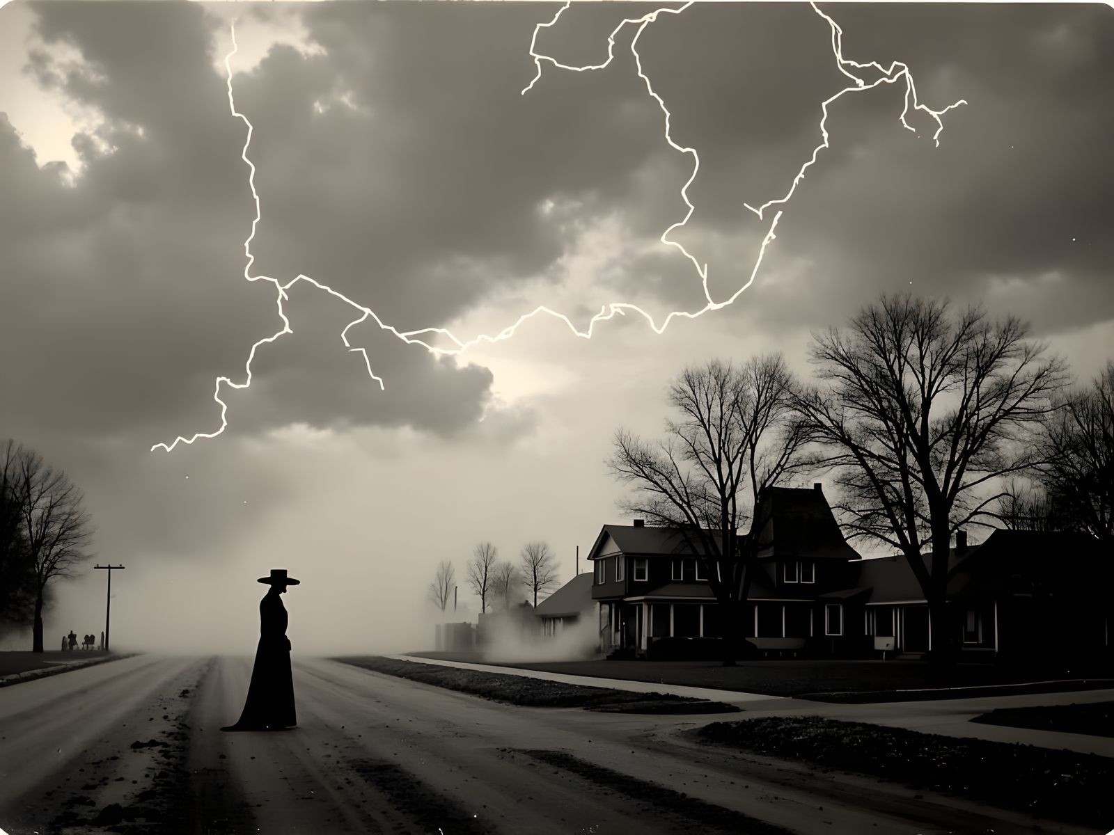 Surreal Halloween Stormscape in Moody Atmosphere
