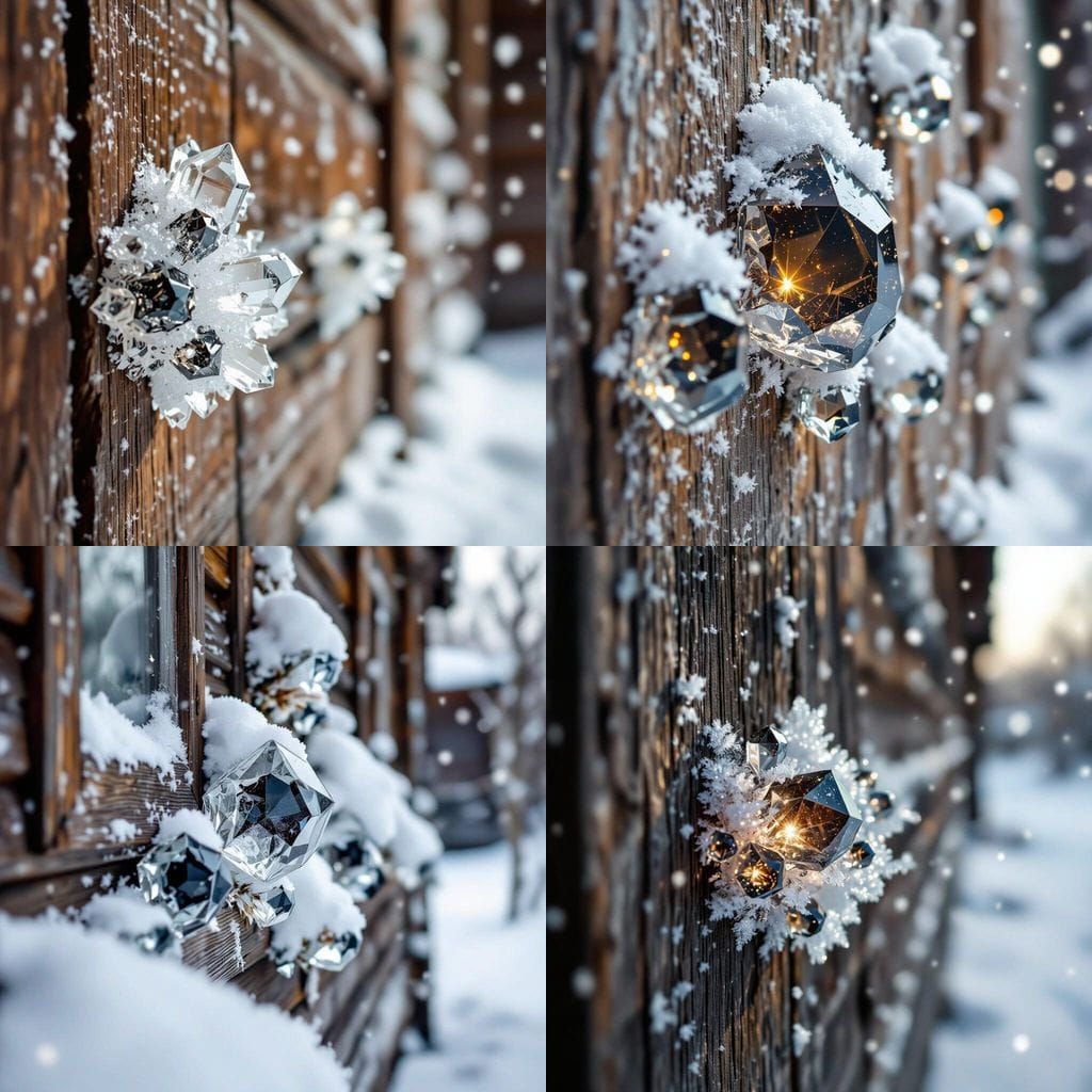 Mysterious Crystals Grow on Soviet House Wall Amidst Snowfal...
