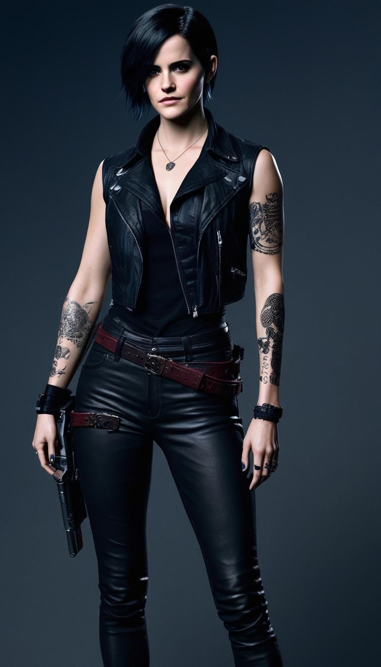 Emma Watson as Female V from Devil May Cry