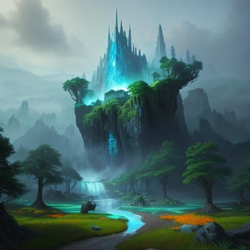 Lamboryiny in Mystical Forest: Epic Fantasy Art