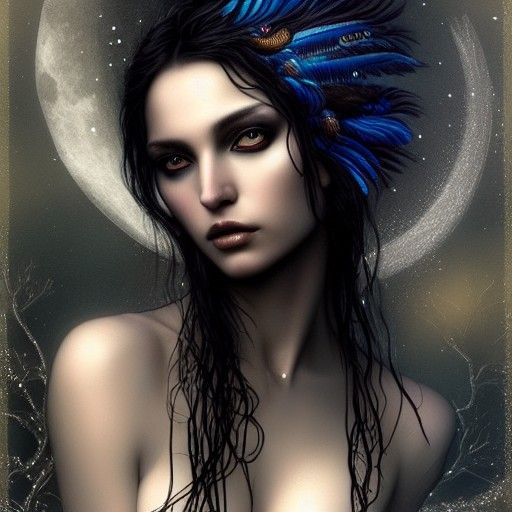 South African Woman with Feathers in Unreal Engine 5