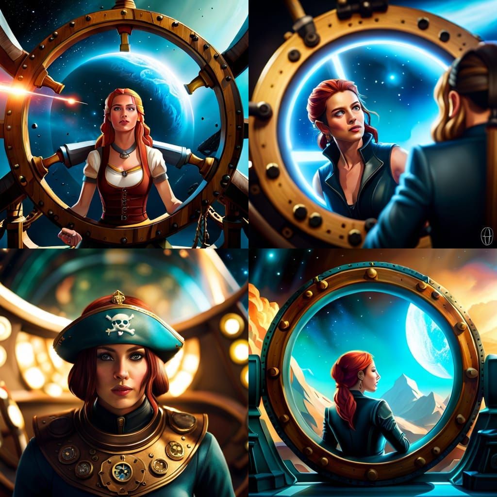 Helm View from the space Pirate ship