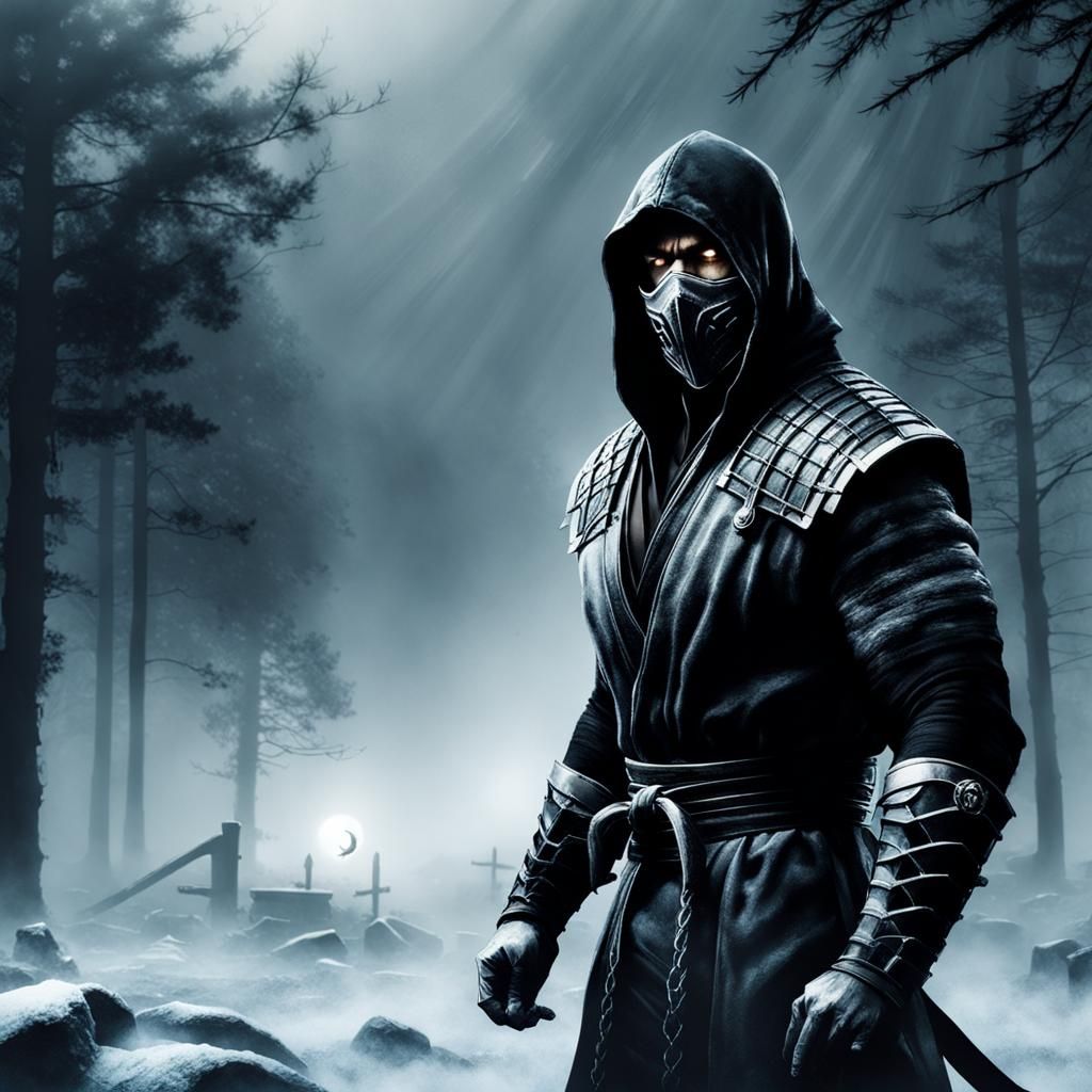 Scorpion and Subzero in Graveyard, Massurrealism