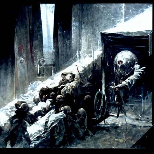 Revolving Death Center: A Gustave Doré Horror