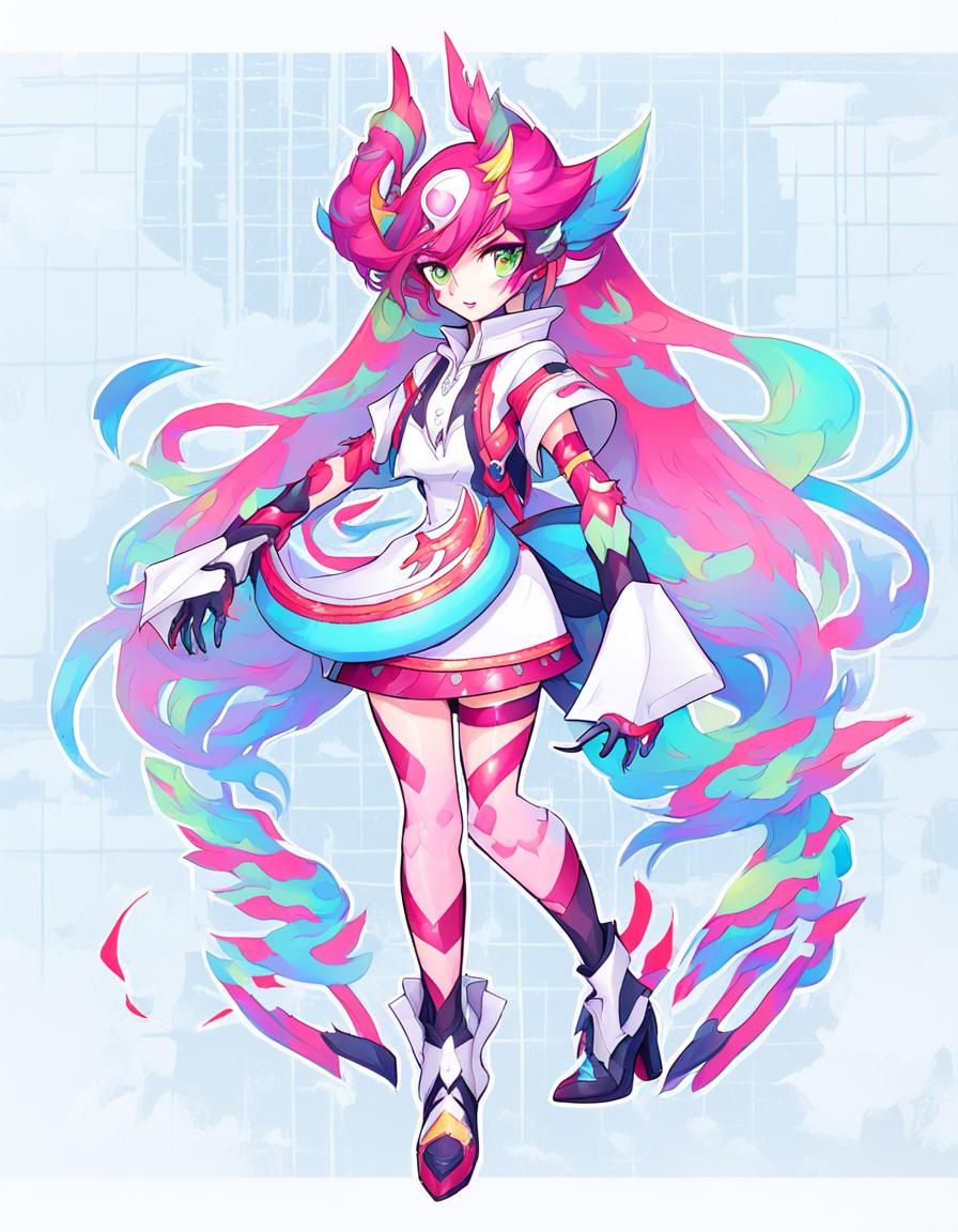 Anime Style Monster Girl Character