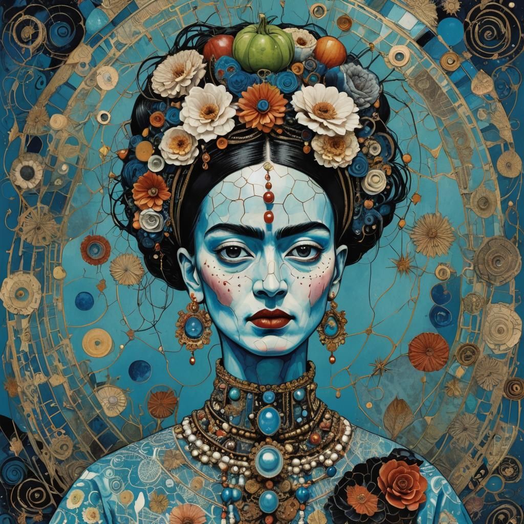 Funky Alien Female in Gothic Romantic Style