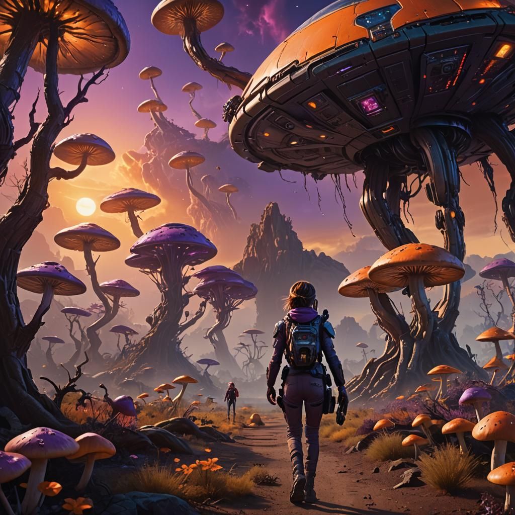 Alien Explorer Steps onto a New World