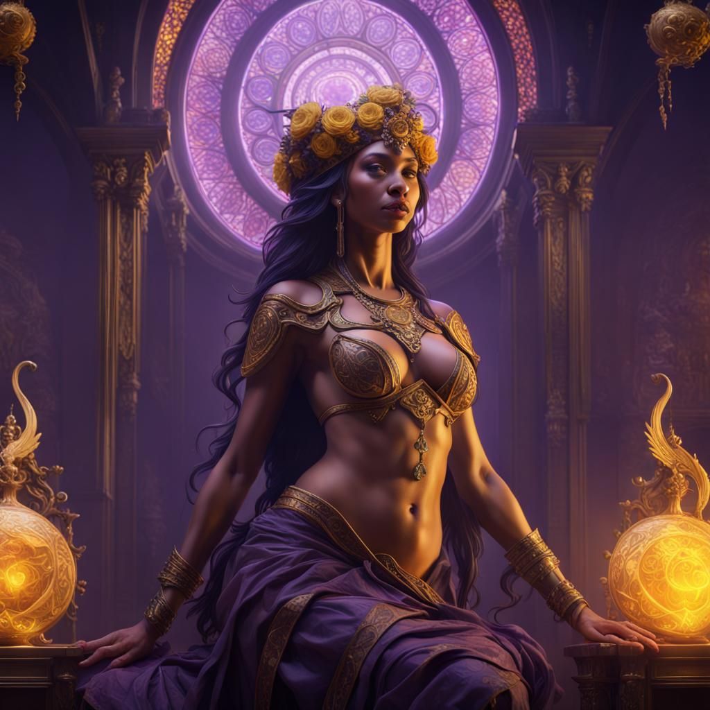Otherworldly Goddess in Dark Fantasy Concept Art