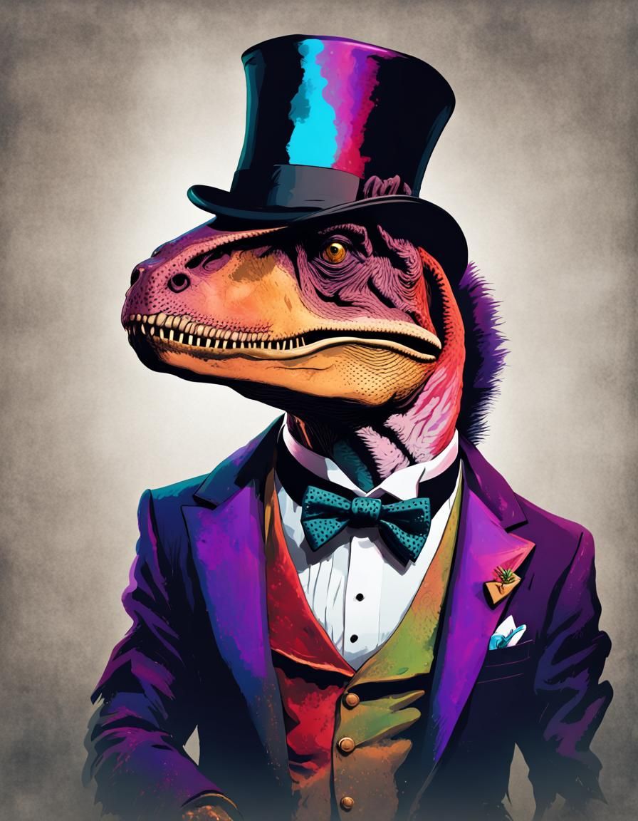 Dapper Tyrant King in Portrait Art
