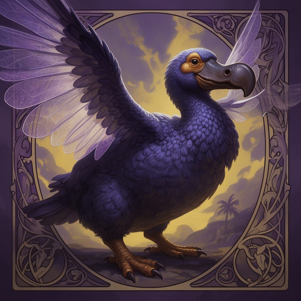 Dodo Bird Hybrid With Dog Paws and Platypus Face
