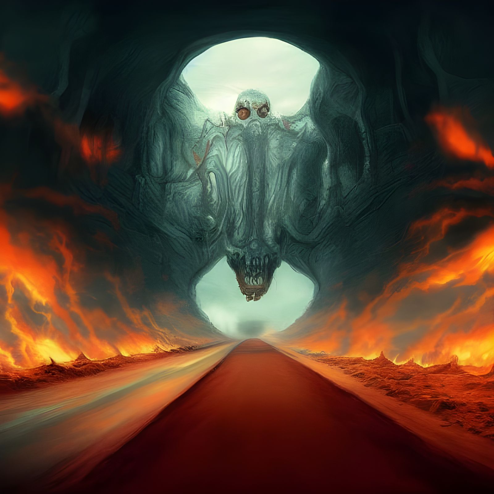 Road to Hell: Fantasy Art Landscape