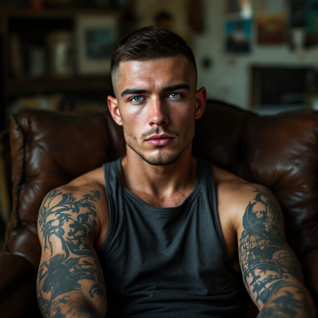 Toned Athlete in Urban Setting