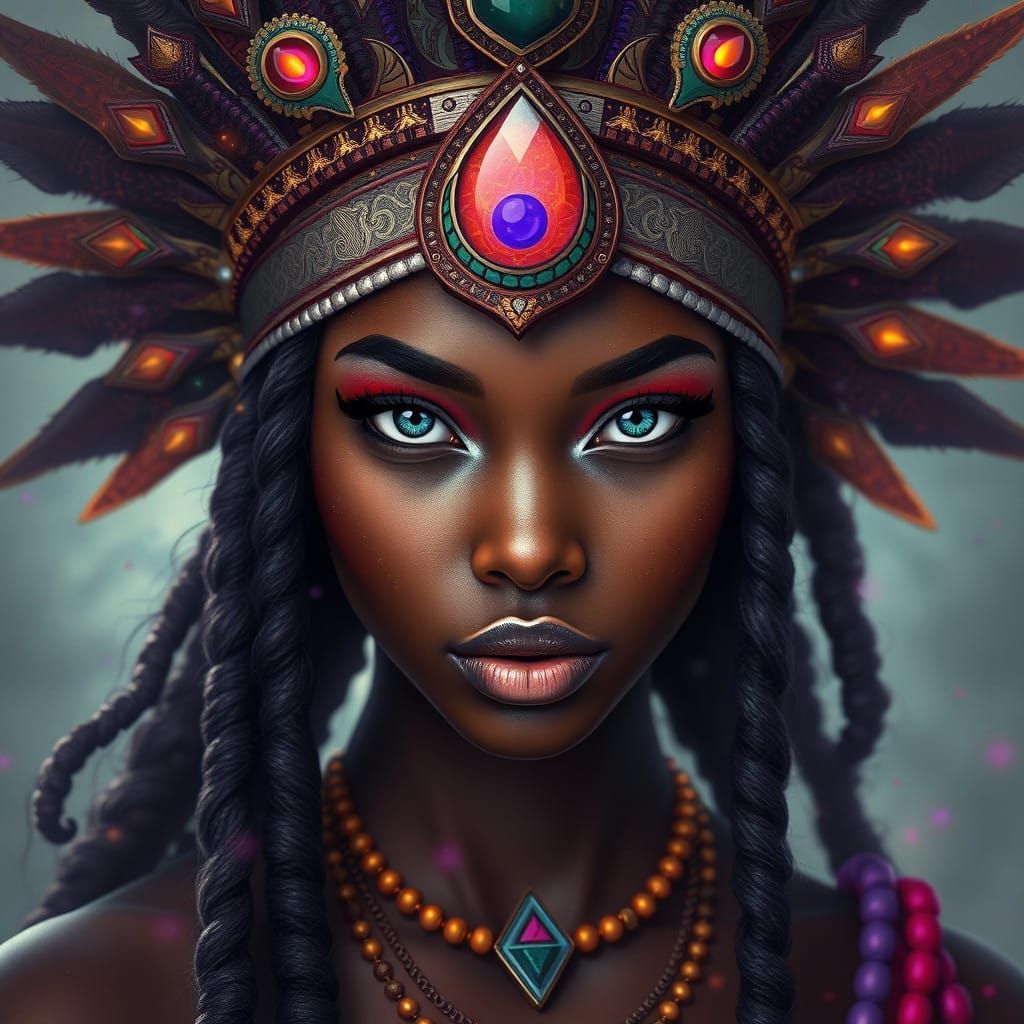 Goddess of the Tribelands: A Blasian Beauty in Mystic Splend...