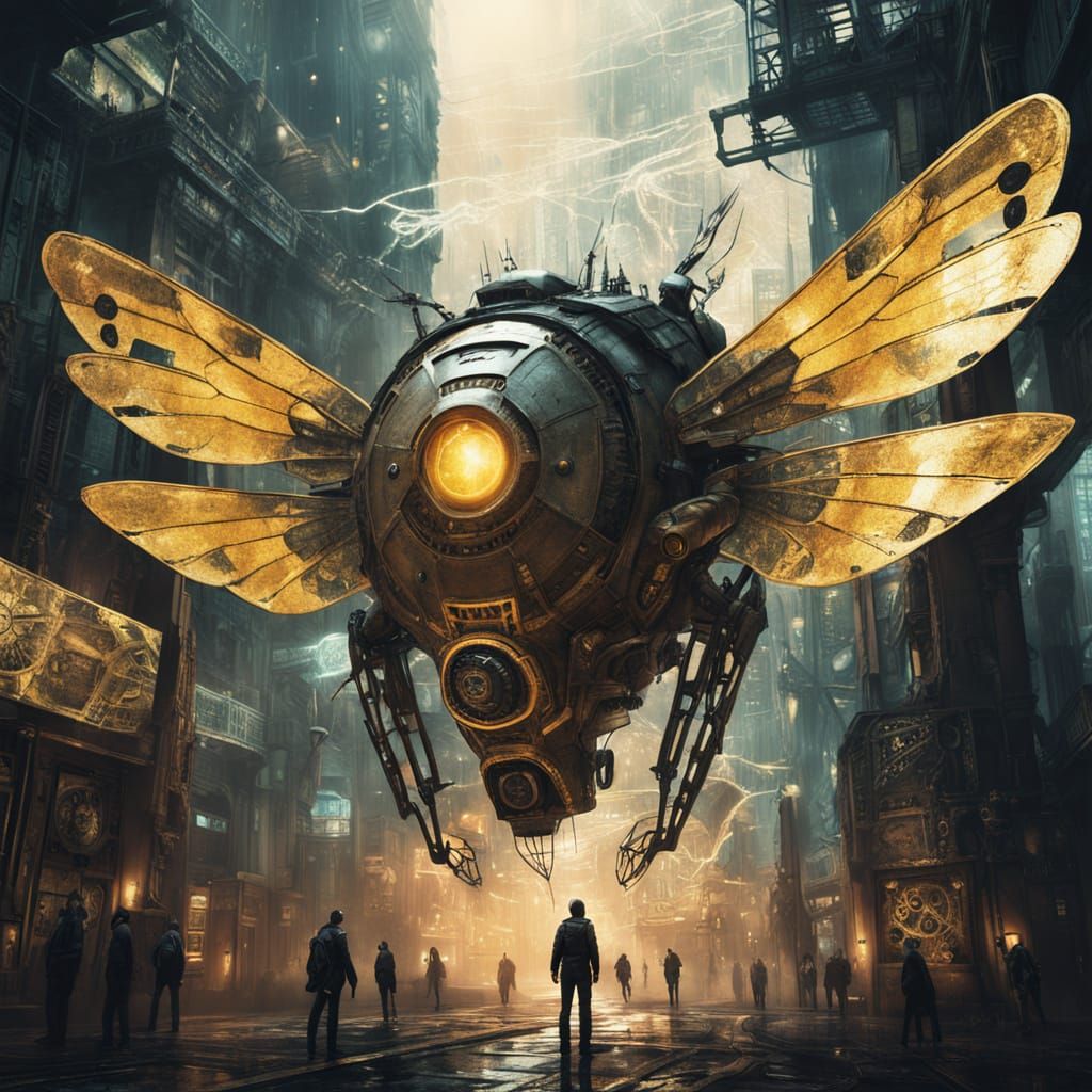 For today's challenge, imagine a group of cicada-human hybrid explorers venturing into a forgotten vault beneath the cit...