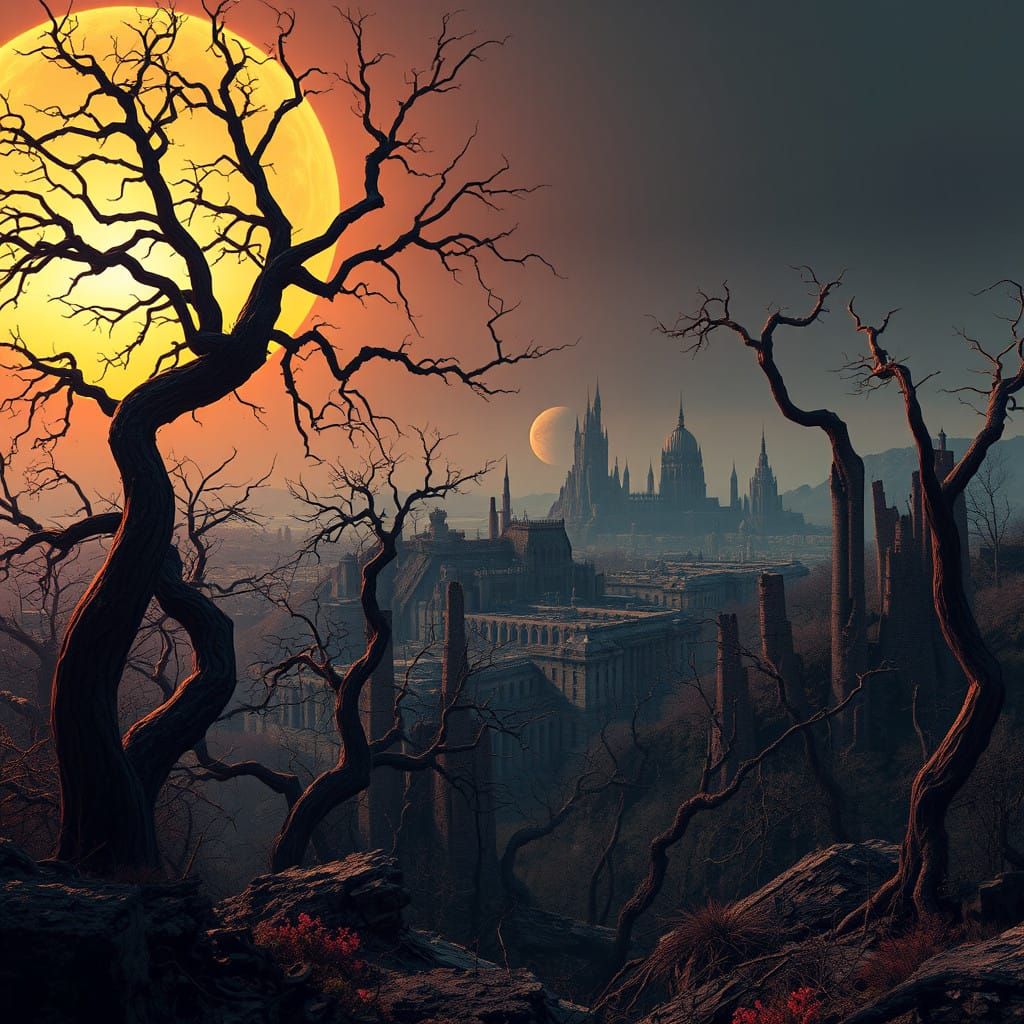 Ethereal Twilight: A Decaying Realm of Forgotten Lore