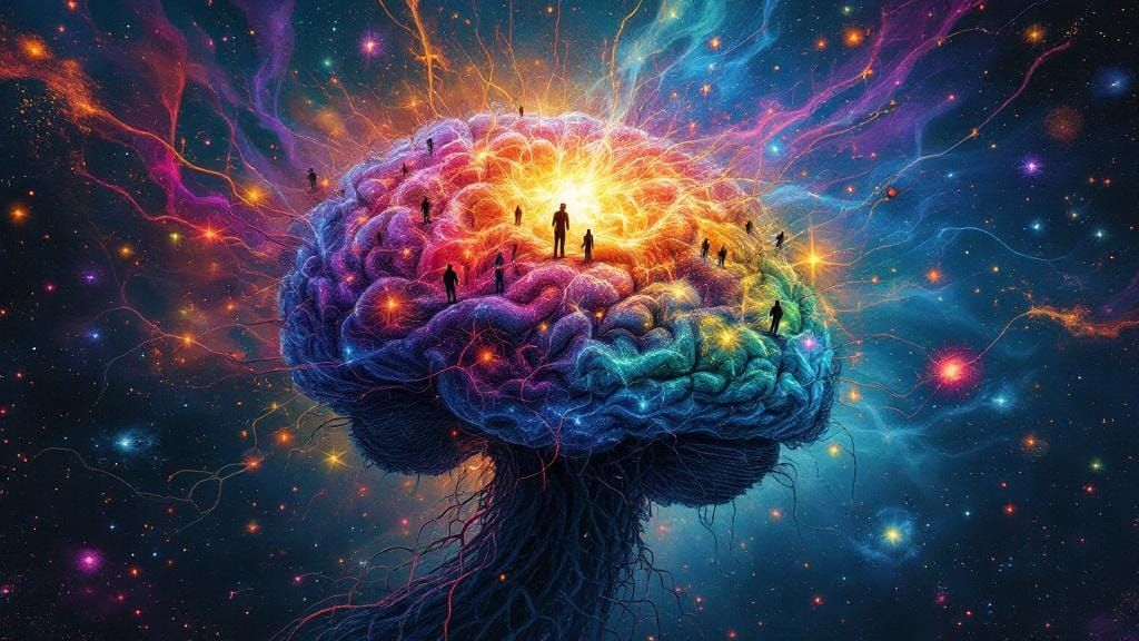 Cosmic Brain: A Surreal Neural Galaxy