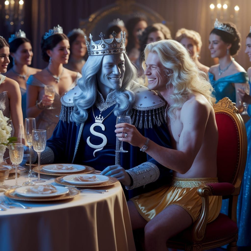 Regal Silver King Reigns Supreme at Lavish Royal Celebration